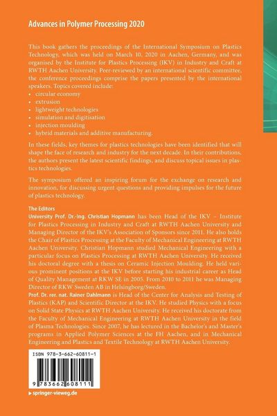 Produktbild: Advances in Polymer Processing 2020