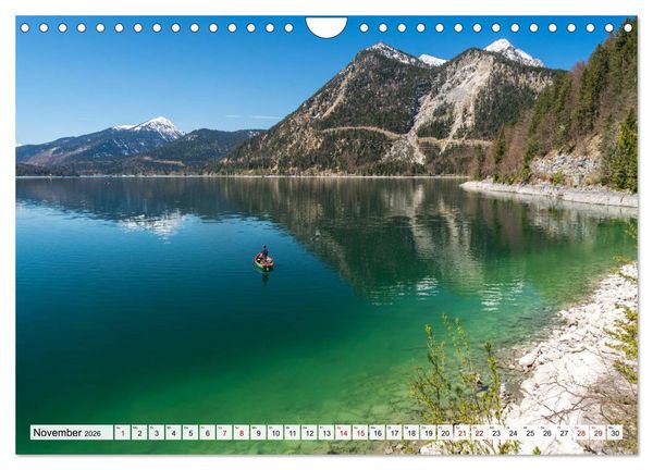Produktbild: Bayerns sch&ouml;nste Seen (Wandkalender 2026 DIN A4 quer), CALVENDO Monatskalender