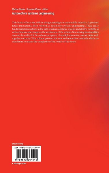 Produktbild: Automotive Systems Engineering
