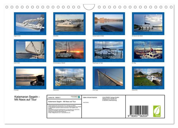 Produktbild: Katamaran Segeln - Mit Naos auf Tour (Wandkalender 2026 DIN A4 quer), CALVENDO Monatskalender