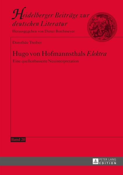 Produktbild: Hugo von Hofmannsthals &laquo;Elektra&raquo;