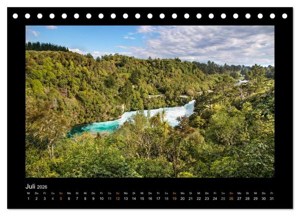 Produktbild: Neuseeland - Wunderwelt der Natur (Tischkalender 2026 DIN A5 quer), CALVENDO Monatskalender
