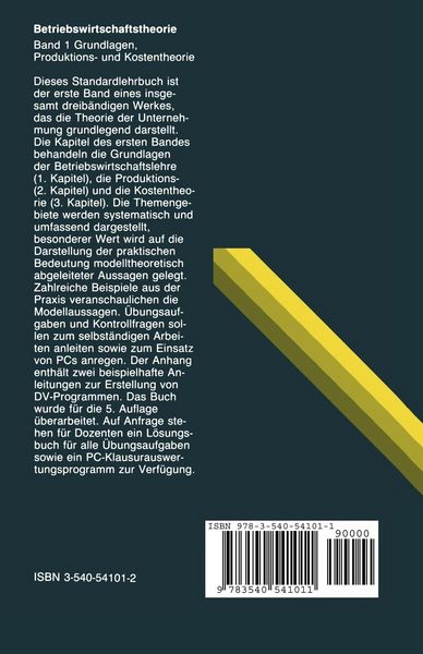 Produktbild: Betriebswirtschaftstheorie