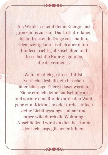 Produktbild: Achtsamkeit f&uuml;r den Widder
