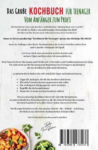 Produktbild: Kochspa&szlig; f&uuml;r Teenager: Erobert die K&uuml;che! Das ultimative Anf&auml;nger-Kochbuch f&uuml;r Teenager!