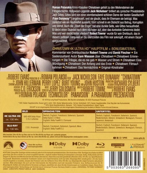 Produktbild: Chinatown (4K Ultra HD) (+ Blu-ray)