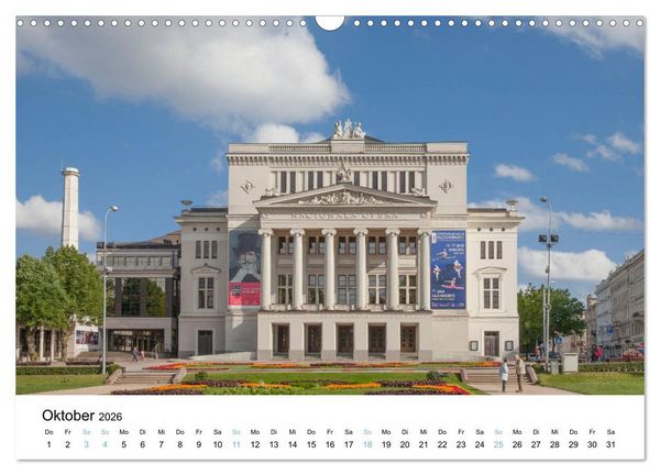Produktbild: Riga - Metropole des Baltikums (Wandkalender 2026 DIN A3 quer), CALVENDO Monatskalender