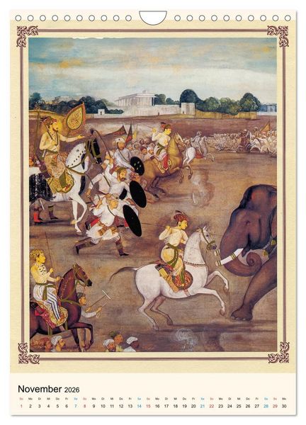 Produktbild: Indische Miniaturen (Wandkalender 2026 DIN A4 hoch), CALVENDO Monatskalender