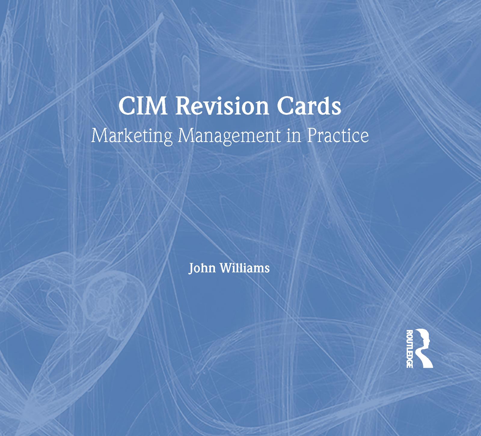 Produktbild: CIM Revision Cards:Marketing Management in Practice 05/06