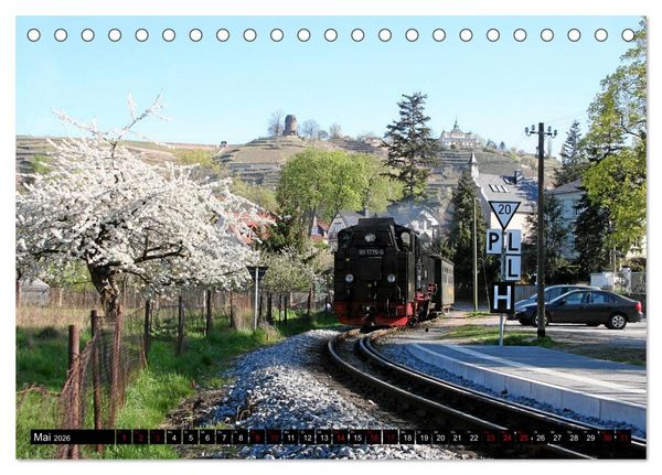 Produktbild: Dampfbahnromantik - Dampfbahnen auf schmaler Spur (Tischkalender 2026 DIN A5 quer), CALVENDO Monatskalender