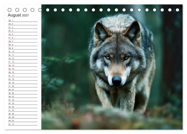 Produktbild: Die Seele der Wildnis (Tischkalender 2027 DIN A5 quer), CALVENDO Monatskalender