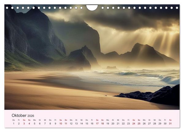 Produktbild: Sturmgetrieben - Der wilde K&uuml;stenkalender (Wandkalender 2026 DIN A4 quer), CALVENDO Monatskalender