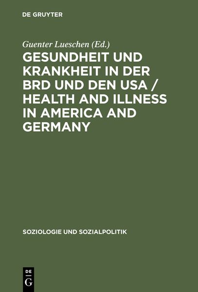 Produktbild: Gesundheit und Krankheit in der BRD und den USA / Health and illness in America and Germany