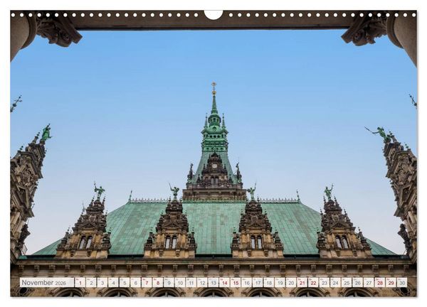 Produktbild: Hamburg. HafenCity, Kontorhausviertel und Speicherstadt. (Wandkalender 2026 DIN A3 quer), CALVENDO Monatskalender