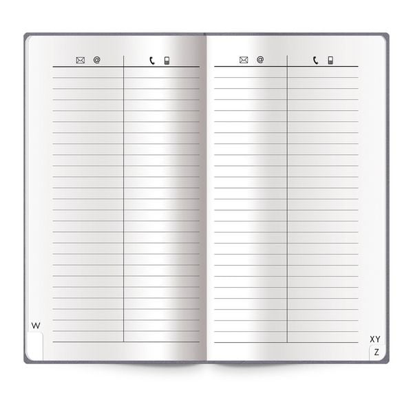 Produktbild: Tr&ouml;tsch Adressbuch Soft Touch Slim Anthrazit