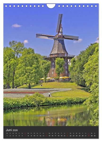 Produktbild: Highlights in Bremen (Wandkalender 2026 DIN A4 hoch), CALVENDO Monatskalender