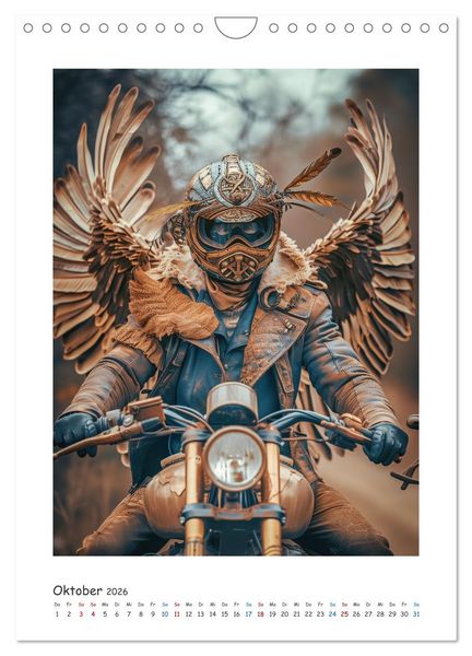 Produktbild: Freiheit auf zwei R&auml;dern - Die Abenteuer der Angel-Biker (Wandkalender 2026 DIN A4 hoch), CALVENDO Monatskalender