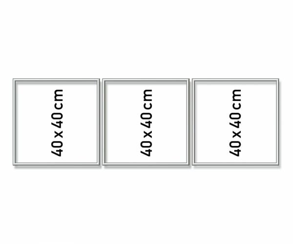 Produktbild: MNZ - Alurahmen Tripty. Silber 120x40 cm