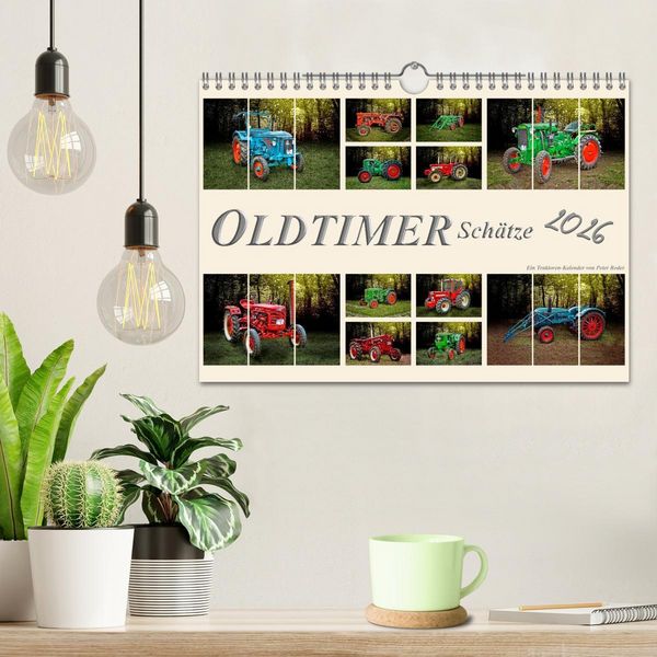Produktbild: Oldtimer Sch&auml;tze. Ein Traktoren-Kalender (Wandkalender 2026 DIN A4 quer), CALVENDO Monatskalender