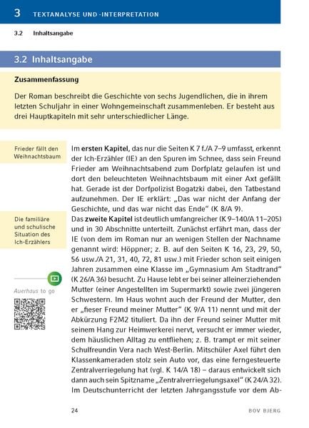 Produktbild: Auerhaus von Bov Bjerg - Textanalyse und Interpretation