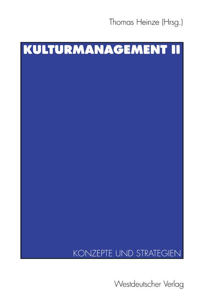Produktbild: Kulturmanagement II
