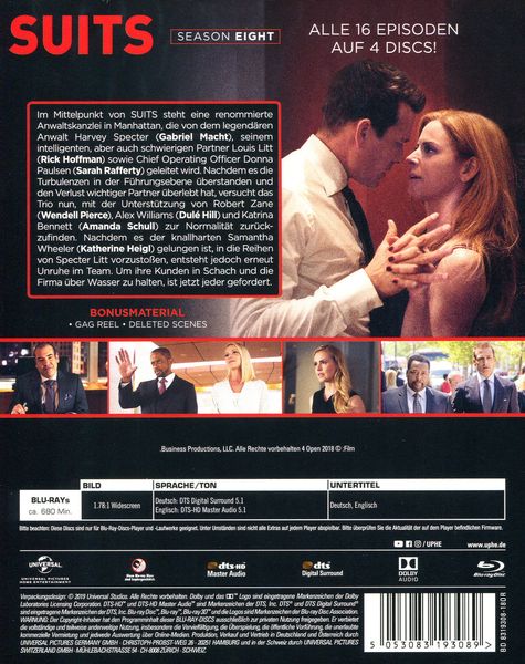 Suits - Season 8 [4 BRs]