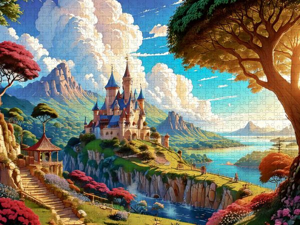 Produktbild: CALVENDO Puzzle Feste Immelingen &uuml;ber dem Tosental | 1000 Teile Lege-Gr&ouml;&szlig;e 64x48cm Foto-Puzzle f&uuml;r gl&uuml;ckliche Stunden