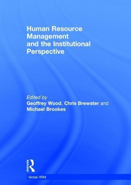 Produktbild: Human Resource Management and the Institutional Perspective