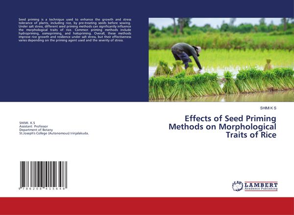 Produktbild: Effects of Seed Priming Methods on Morphological Traits of Rice