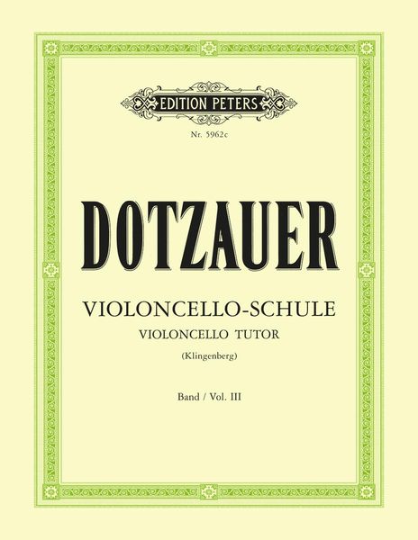 Produktbild: Dotzauer, J: Violoncello Tutor