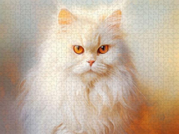 Produktbild: CALVENDO Puzzle Katzen im Pastellstil | 1000 Teile Lege-Gr&ouml;&szlig;e 64x48cm Foto-Puzzle f&uuml;r gl&uuml;ckliche Stunden