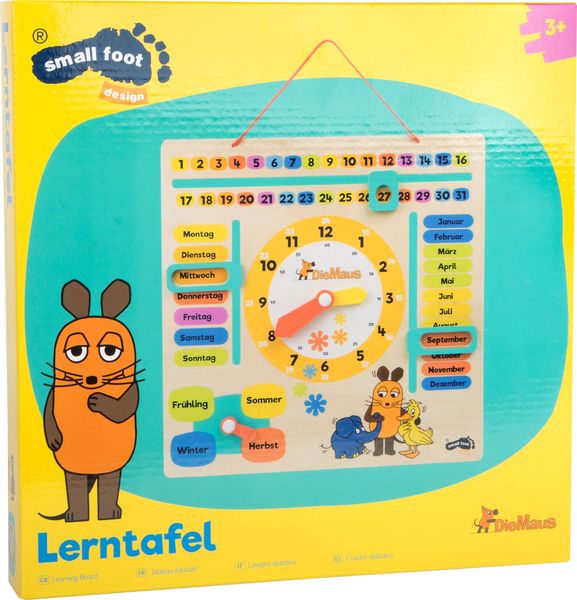 Small Foot Lernspielzeug Die Maus Lerntafel