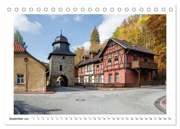Produktbild: Stolberg im Harz (Tischkalender 2026 DIN A5 quer), CALVENDO Monatskalender