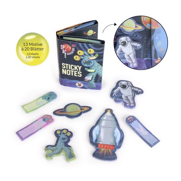 Produktbild: Space Sticky Notes Mini-Organizer 260 Bl