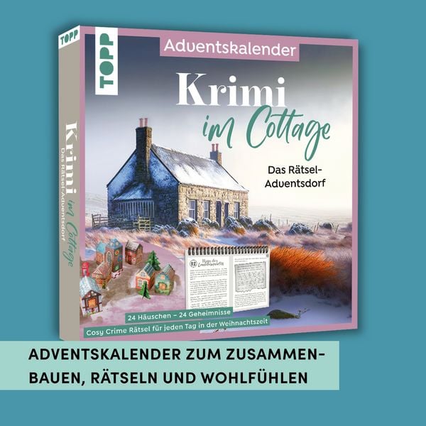 Produktbild: Krimi im Cottage &ndash; Das R&auml;tsel-Weihnachtsdorf &ndash; Adventskalender