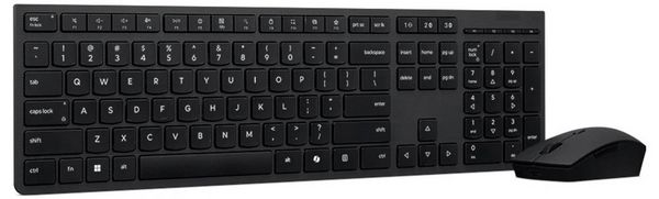Produktbild: Lenovo Kabellos Tastatur, Maus-Set Deutsch, QWERTZ Schwarz
