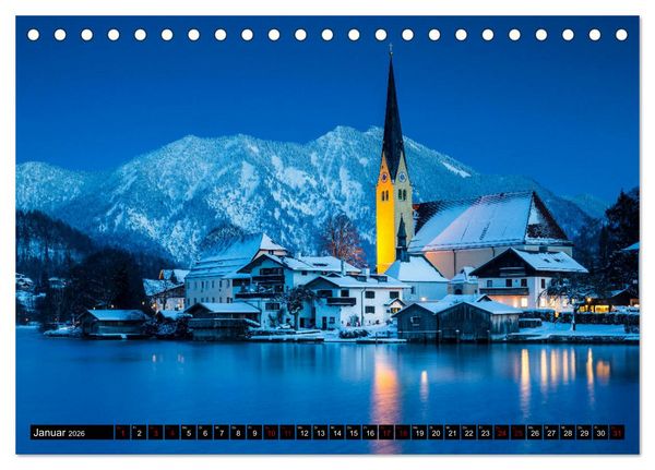 Produktbild: Berge. Alpenseen (Tischkalender 2026 DIN A5 quer), CALVENDO Monatskalender
