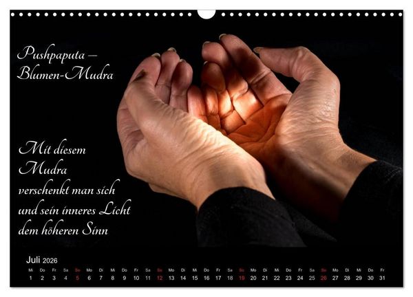 Produktbild: Mudras / 2026 (Wandkalender 2026 DIN A3 quer), CALVENDO Monatskalender