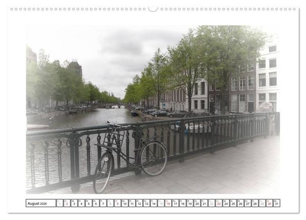 Produktbild: AMSTERDAM Erinnerungen (Wandkalender 2026 DIN A2 quer), CALVENDO Monatskalender