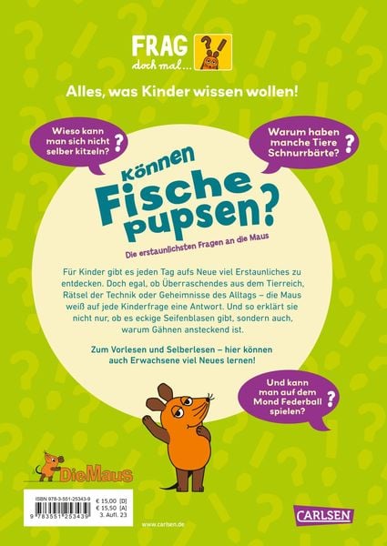 Produktbild: Frag doch mal ... die Maus: K&ouml;nnen Fische pupsen?