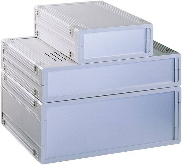 Produktbild: Bopla ULTRAMAS UM62009L+2X FP60009 Tisch-Geh&auml;use (B x H x T) 290.9 x 62.2 x 199 mm ABS Hellgrau 1 St.