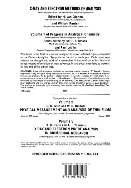 Produktbild: Advances in X-ray Analysis