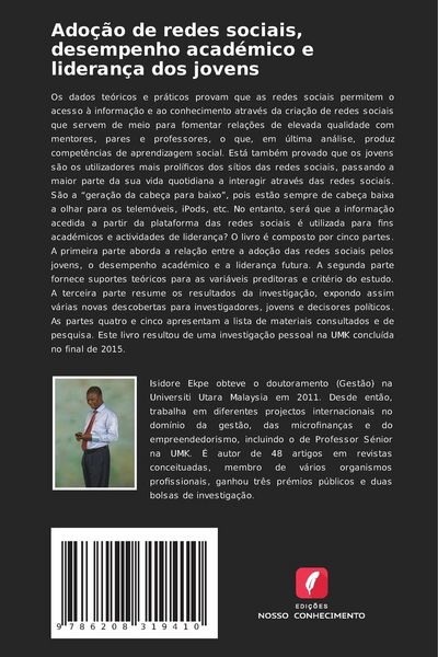 Produktbild: Ado&ccedil;&atilde;o de redes sociais, desempenho acad&eacute;mico e lideran&ccedil;a dos jovens
