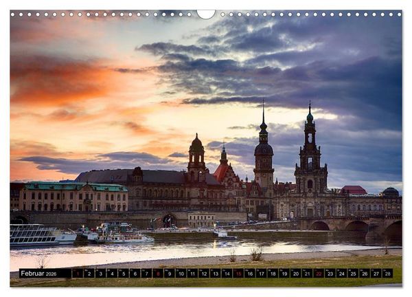 Produktbild: WUNDERVOLLES DRESDEN (Wandkalender 2026 DIN A3 quer), CALVENDO Monatskalender