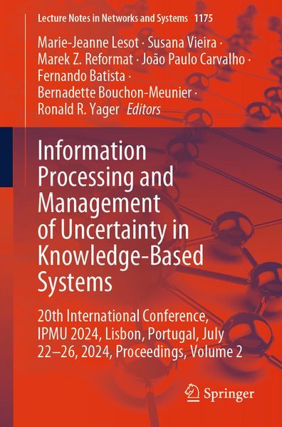 Produktbild: Information Processing and Management of Uncertainty in Knowledge-Based Systems