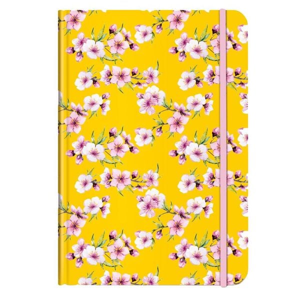 Produktbild: Notizbuch A5 Bl&uuml;ten gelb