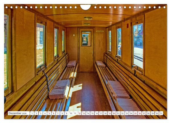 Produktbild: De L&uuml;tt Kaffeebrenner &ndash; Impressionen einer Mecklenburger Kleinbahn (Wandkalender 2026 DIN A4 quer), CALVENDO Monatskalender