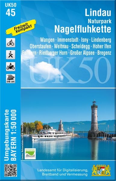 Produktbild: UK50-45 Lindau, Naturpark Nagelfluhkette