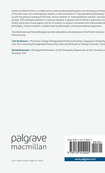 Produktbild: Fichte and Transcendental Philosophy