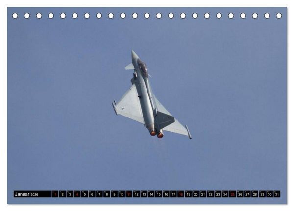 Produktbild: Augenblicke in der Luft: Eurofighter Typhoon (Tischkalender 2026 DIN A5 quer), CALVENDO Monatskalender